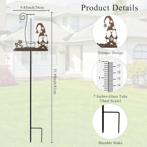 Gnome Rain Gauge Outdoor