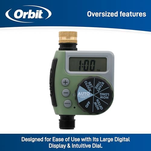 Orbit 62056 One Outlet Single-Dial Hose Faucet Timer (Pack of 3)