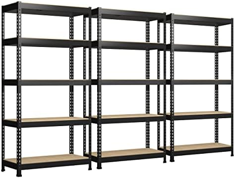 PrimeZone 71" H Heavy Duty Storage Shelves, 5 Tier Garage Shelving Unit