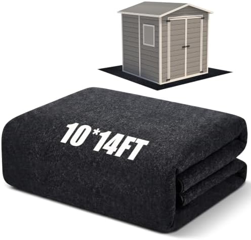 Shed Floor Mat 10 x 14 ft, PE Backing for Garage, Carport and Large Sheds