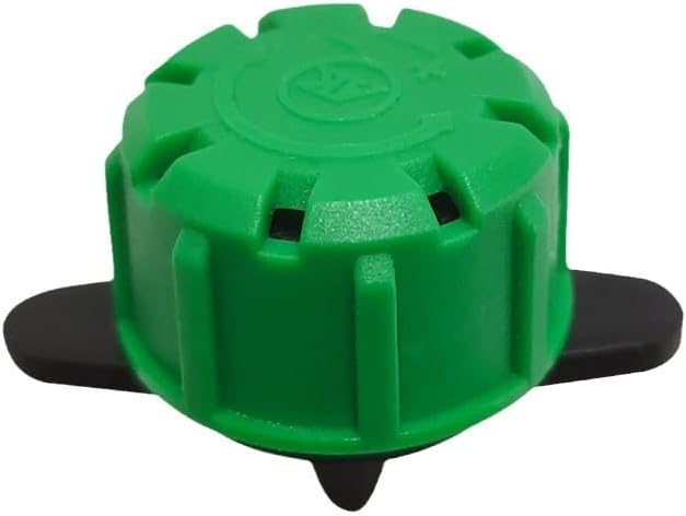 100Pcs 360 Degree Adjustable Irrigation Drippers Sprinklers, 1/4 Inch Emitters Drip for Watering System(Green)