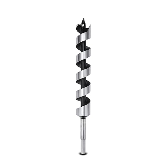 1-3/16 x 11.8 inch Auger Drill Bit for Wood,30x300mm Hex Shank Ship Auger Bit for Soft Wood, Hard Wood, Plastic, Composite Materials and DIY Projects