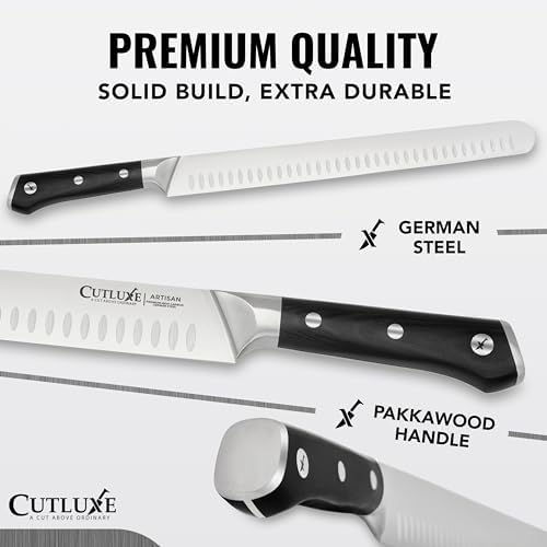 Cutluxe Brisket Knife, 12" Carving & Slicing Knife for Meat & BBQ