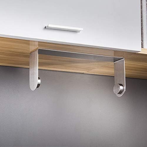 ZUNTO Paper Towel Holder Under Cabinet, Self Adhesive Paper Roll Rack