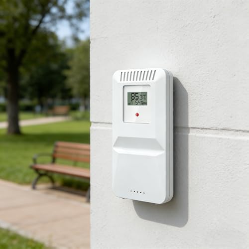 Digital Indoor Outdoor Wireless Remote Sensor, High Precision Temperature and Humidity Meters, Sutible for Weather Station with Rain Gauge : 5087-3, 5065-3A, and 5065-3S