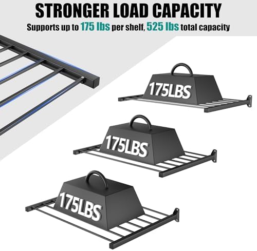 EVERHANGER Wall Mount Garage Storage Shelves Organizer Heavy Duty 33"x 24"