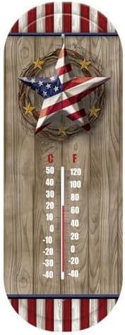 Briarwood Lane Everyday Thermometer 17x6 American Barnstar Thermometer