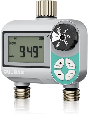 QUOBAS Sprinkler Timer, Weekly Programmable Water Timer for Garden Hose