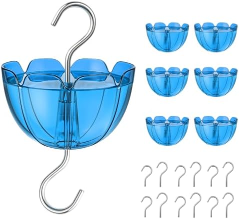Ant Moat for Hummingbird Feeders, 6 Pack 4OZ Blue