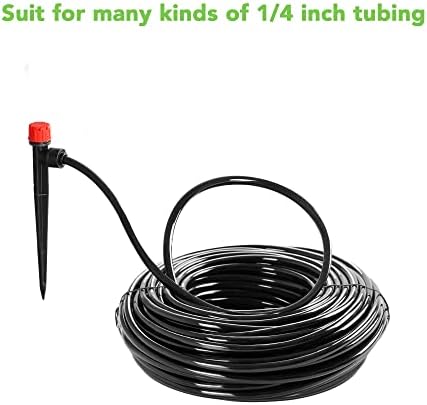 MIXC Quick-Connect Drip Irrigation Emitters for 1/4" Drip Irrigation Tubing