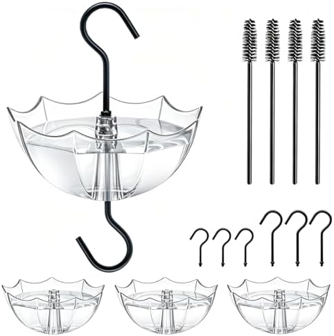 Ant Moat for Hummingbird Feeder, 5 OZ, 4 Pack,Clear