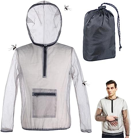Outdoor Mosquito Suit, Breathable Mesh Jacket With Hood And Pants - Net Clothing Protection