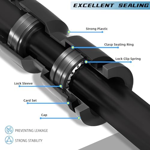60PCS Push-to-Fit Drip Irrigation Emitters for 1/4 inch Irrigation Tubing, Adjustable 360 Degree Vortex Drip Emitters with Stake, Irrigation Dripper Sprinklers for Drip Irrigation System