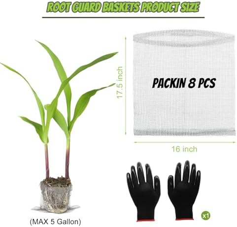 8 Pcs Gopher Baskets 5 Gallon Root Guard Proof Stainless Wire Steel Trap