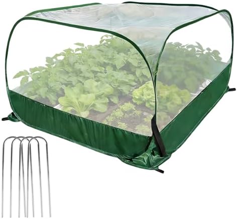 40"x40"x20" Pop Up Garden Mesh Plant Cover-Foldable Mesh Plant Protector