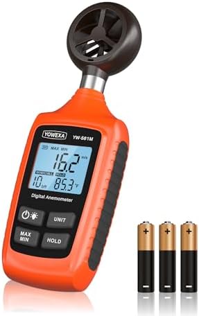 Anemometer with Backlit for HVAC, Drone, Sailing, Outdoor Activities