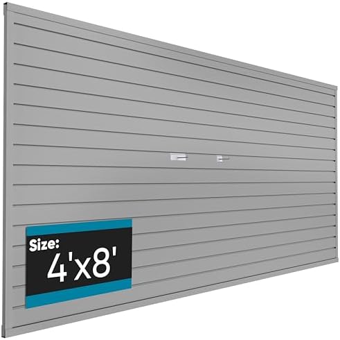 Brakki Slat Wall Paneling 4x8 Ft, Slatwall Garage Organizer Storage System