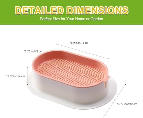Cat Grass Planter, Hydroponic Cat Grass Kit with Germination Tray, Soil-Free Cat Grass Tray for Indoor Cats, Microgreens Growing Tray, No Seeds Included
