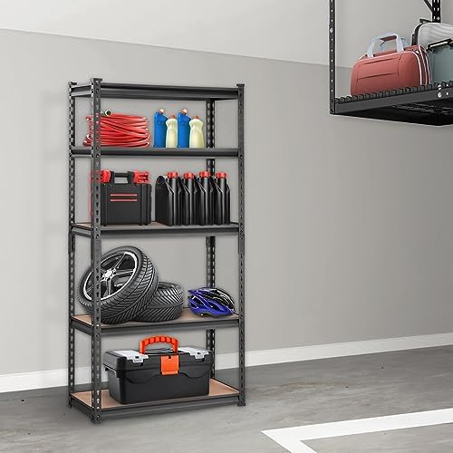 VEVOR Storage Shelves 5-Tier Adjustable 2000 lbs 30"x12"x60" Shelving Unit