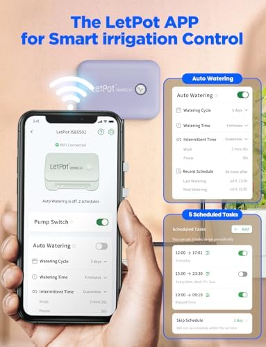 LetPot Automatic Watering System Plant Watering Devices Drip Irrigation Kit