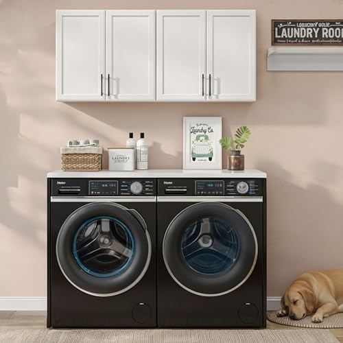 Furnaza 48" W Wall Cabinets for Laundry Room with Adjustable Shelf