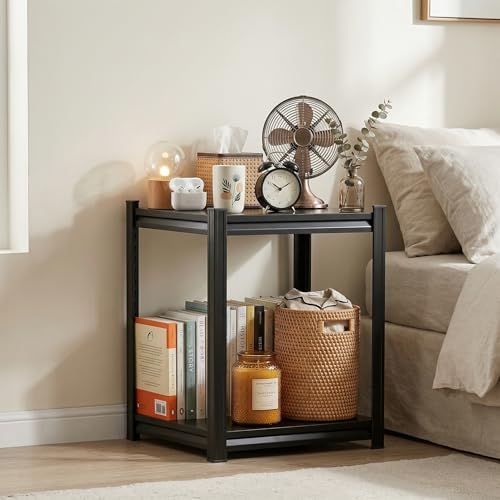 PRESTELION Garage Shelving Side Table Adjustable Metal Storage Shelves