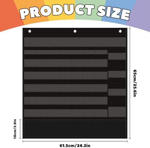 All-in-One Calendar Weather Pocket Chart - Interactive Preschool Learning Board for Morning Meeting Circle Time, with Seasons Months Days Weather Cards (Homeschool/Daycare)