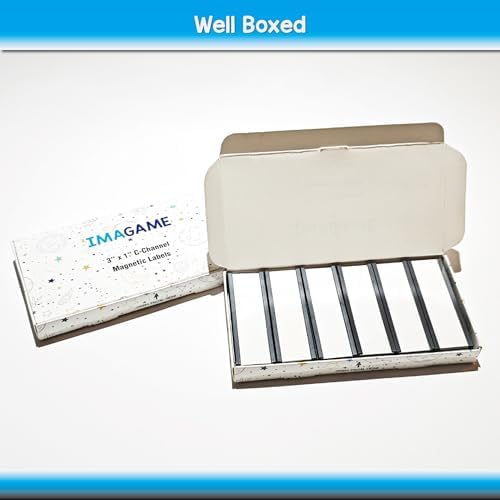 IMAGAME Magnetic Tool Organizer, Label Holder, 30 Packs, 3"x1"