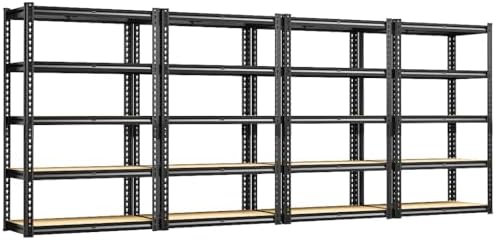 REIBII Storage Shelves with Smooth Edges for Garage Basement Shed Pantry
