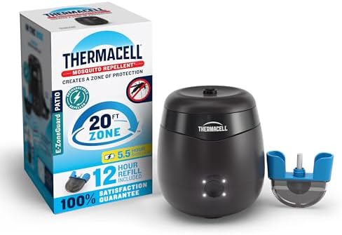 Thermacell E-ZoneGuard Patio Rechargeable Mosquito Repellent, 5.5-Hr Bat