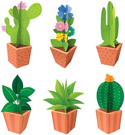 Creative Teaching Press Potted Plants (3D POP) Classroom Decor (10410)