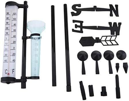 PVC Weather Station with Thermometer and Rain Gauge