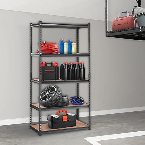 VEVOR Storage Shelves 5-Tier Adjustable 2000 lbs 36"x18"x72" Shelving Unit