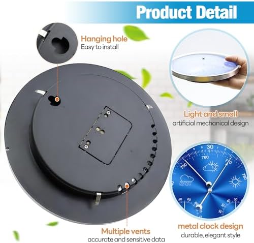 Wall Hanging 3 in 1 Barometer Weather Station