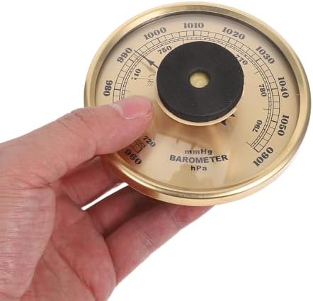 3-in-1 Weather Station Analog Thermometer Hygrometer Barometer with Aluminum Frame and Glass Cover for Outdoor Activities and Home Weather Monitoring