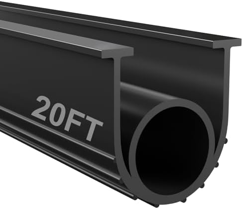 Garage Door Seals Bottom Rubber - Garage Door Weather Stripping Bottom Seal Kit Seal Strip Replacement with 5/16" T Ends, Weatherproof Garage Door Seals Prevent Drafts, Water & Dust