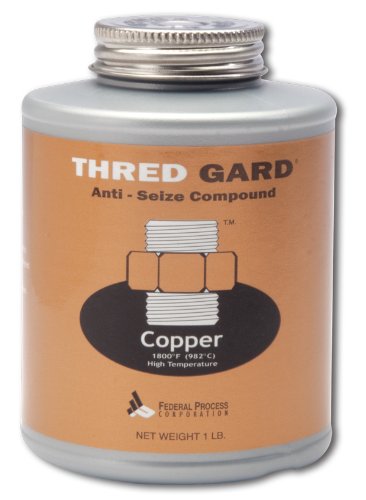 Gasoila Thred Gard Copper-Based Anti-Seize & Lubricating Compound with Brush Applicator, 1/2 lb – High-Temperature Resistant Up to 1000°F, Non-Dripping, Non-Hardening Formula for Nuts, Bolts, Valves