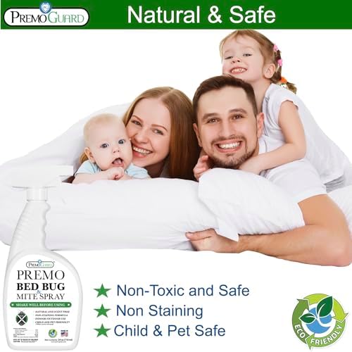 Premo Guard Bed Bug & Mite Killer Spray – University Tested 100% Kill Rate