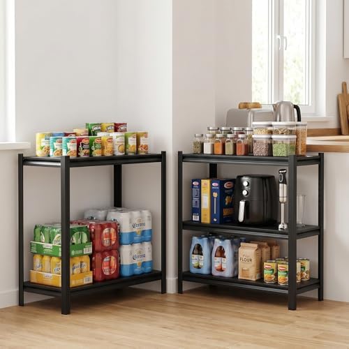 VEVOR Storage Shelves, 5-Tier Adjustable, 3000 lbs Capacity, Heavy Duty Garage Storage Shelving Unit, Metal Utility Rack Shelf, for Garage Warehouse Basement Kitchen, 36.42" W x 16.42" D x 71.38" H