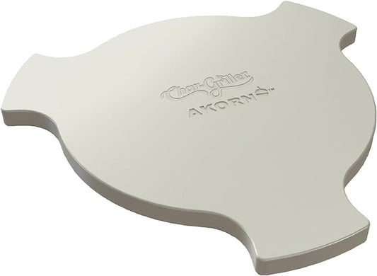 Char-Griller 6201 AKORN Kamado Grill Smokin' Stone, Ivory
