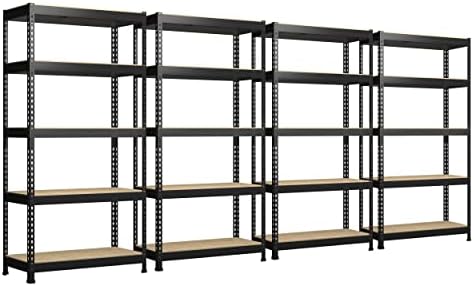 PrimeZone 71" H Heavy Duty Storage Shelves, 5 Tier Garage Shelving Unit