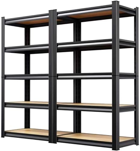2-Pack 71"H-28"W-12"D Garage Shelving - 5 Tier Metal Storage Shelves