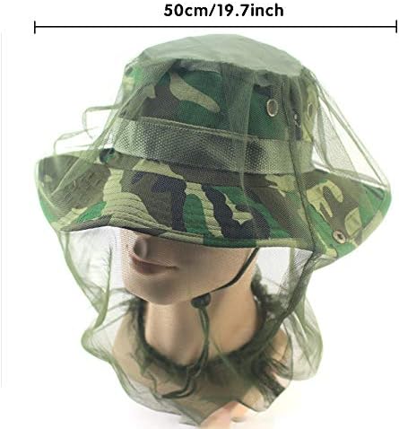 Cuayaes 3Pcs Mosquito Head Net Face Mesh, Bug Net for Head