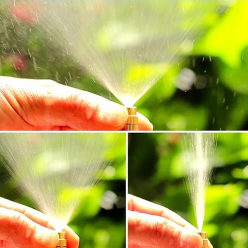 New drip Irrigation kit, Automatic Garden Watering System, Quick Connector and 360-degree Bending Dropper atomizing Copper Nozzle, Garden Plant Lawn Courtyard Watering System. (165FT)