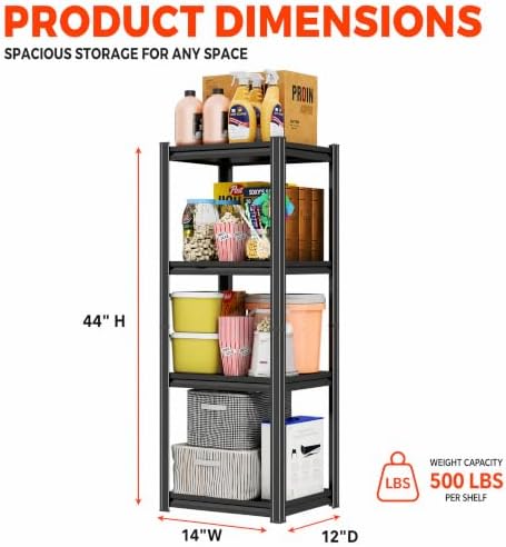 PRESTELION Garage Shelving 3000 LBS Adjustable Metal Storage Shelves