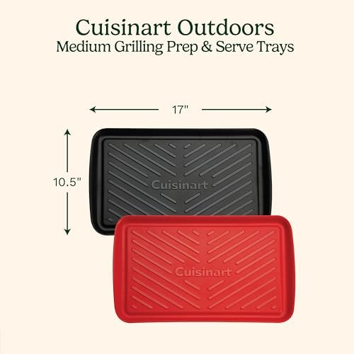 Cuisinart Grilling Prep and Serving Tray, Dishwasher-Safe, 2-Pc Nesting Set