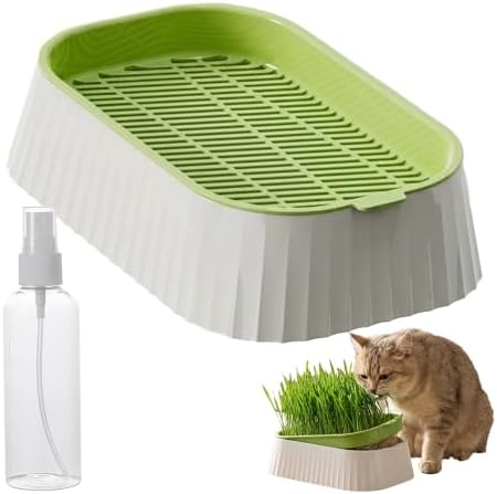 Organic Cat Grass Planter Indoor Hydroponic Wheatgrass Seed Sprout Tray