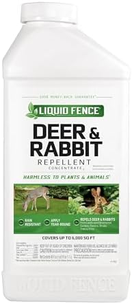 Liquid Fence Deer and Rabbit Repellent Concentrate, 40 Ounces