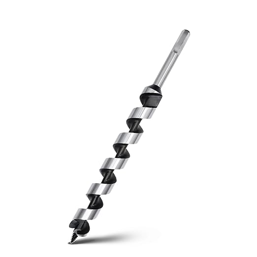 1 x 11.8 inch Auger Drill Bit for Wood,26X300mm Hex Shank Ship Auger Bit for Soft Wood, Hard Wood, Plastic, Composite Materials and DIY Projects