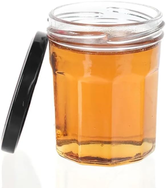 6.76 oz / 200ml Multi-Use Glass Jars with Leakproof Clear Lid, Reusable & Eco-Friendly – Ideal for Jams, Sauces, Spices; Lead -Free and BPA-Free Glass Bottle (72)